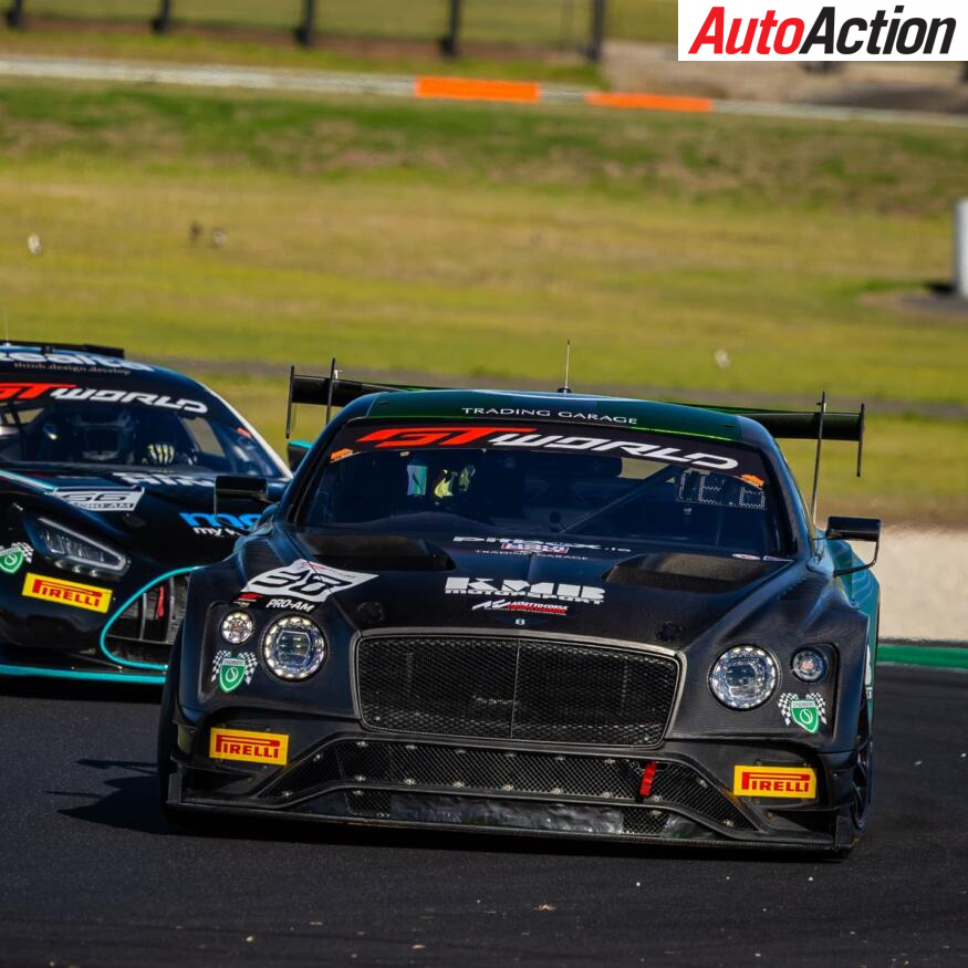 Astuti steering the Bentley