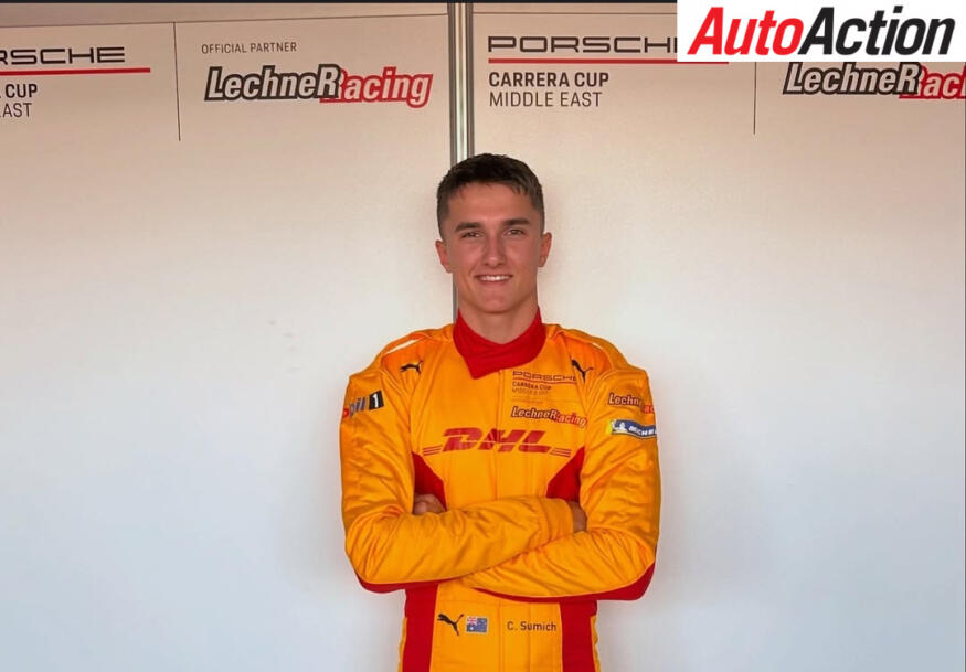 Caleb Sumich in DHL colours