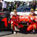 Evans and Schutte celebrate win