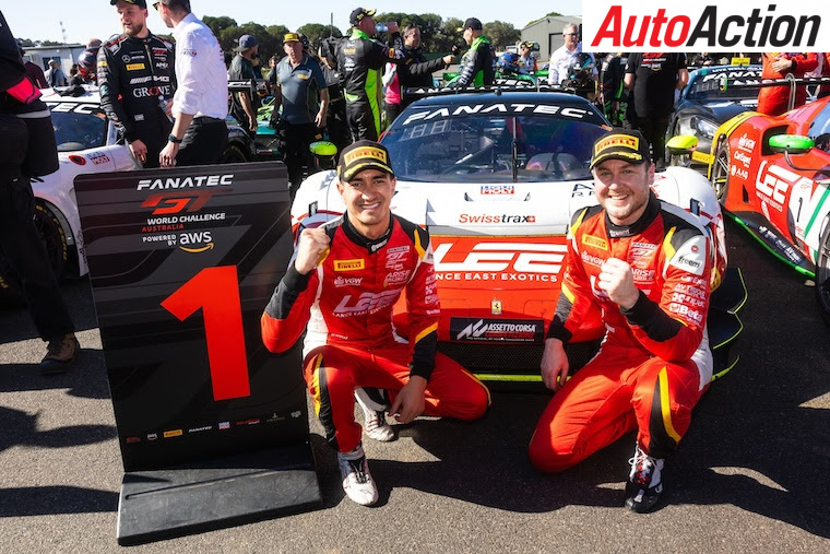 Evans and Schutte celebrate win