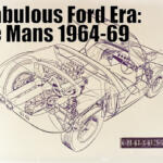 A design drawing of the original Ford GT, later called the GT40.