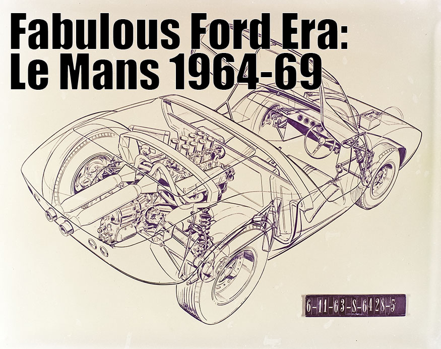 A design drawing of the original Ford GT, later called the GT40.