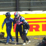 Jack Doohan, Alpine F1 Team. 2025 Japanese Grand Prix. FP2 crash. Image: Formula 1.