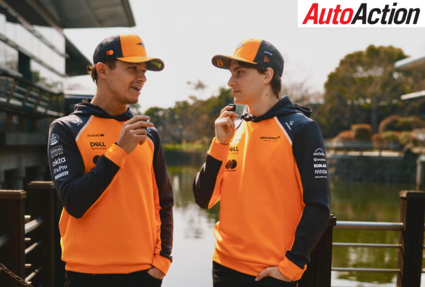 Lando Norris, Oscar Piastri, 2025 Chinese Grand Prix. Media Day.