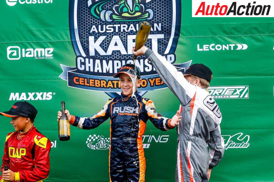 Ammoun on the podium