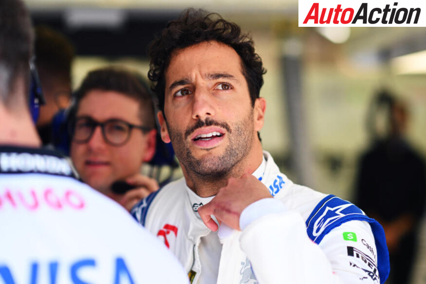 BAHRAIN, BAHRAIN - FEBRUARY 29: Daniel Ricciardo of Australia and Visa Cash App RB prepares to drive in the garage during practice ahead of the F1 Grand Prix of Bahrain at Bahrain International Circuit on February 29, 2024 in Bahrain, Bahrain. (Photo by Rudy Carezzevoli/Getty Images) // Getty Images / Red Bull Content Pool // SI202402290460 // Usage for editorial use only //