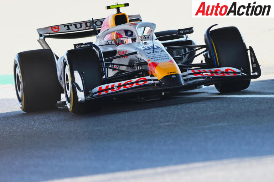 SUZUKA, JAPAN - APRIL 04: Liam Lawson of New Zealand driving the (30) Visa Cash App Racing Bulls VCARB 02 on track during practice ahead of the F1 Grand Prix of Japan at Suzuka Circuit on April 04, 2025 in Suzuka, Japan.