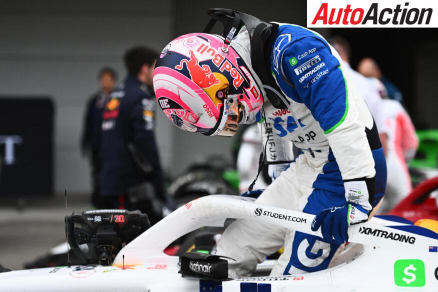 SUZUKA, JAPAN - APRIL 06: Seventeenth placed Liam Lawson of New Zealand and Visa Cash App Racing Bulls arrives in parc ferme during the F1 Grand Prix of Japan at Suzuka Circuit on April 06, 2025 in Suzuka, Japan.