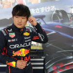 Tsunoda in Red Bull colours