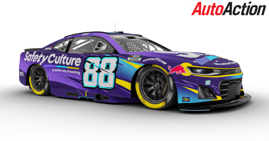 render of the Shane van Gisbergen's NASCAR with Safety Culture